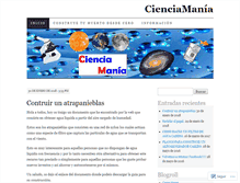 Tablet Screenshot of cienciamania.wordpress.com