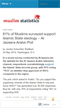 Mobile Screenshot of muslimstatistics.wordpress.com