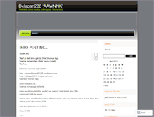 Tablet Screenshot of delapan208.wordpress.com