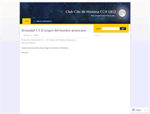 Tablet Screenshot of clubcliocch.wordpress.com
