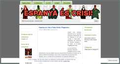 Desktop Screenshot of espanyaescrisi.wordpress.com