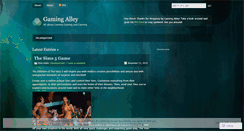 Desktop Screenshot of gamingalley.wordpress.com