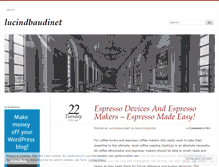 Tablet Screenshot of lucindbaudinet.wordpress.com