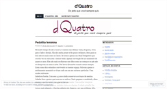 Desktop Screenshot of dquatro.wordpress.com