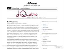 Tablet Screenshot of dquatro.wordpress.com