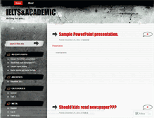 Tablet Screenshot of ieltsandacademic.wordpress.com