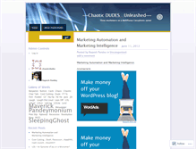 Tablet Screenshot of chaoticdudes.wordpress.com