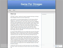 Tablet Screenshot of gameforomegas.wordpress.com