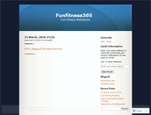 Tablet Screenshot of funfitness365.wordpress.com