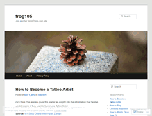 Tablet Screenshot of frog105.wordpress.com