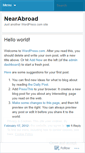 Mobile Screenshot of nearabroad.wordpress.com