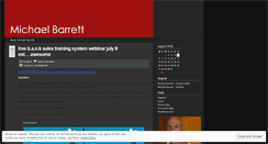 Desktop Screenshot of michaelbarrettblog.wordpress.com