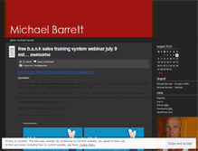 Tablet Screenshot of michaelbarrettblog.wordpress.com