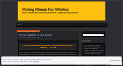 Desktop Screenshot of makingrheumforathletics.wordpress.com