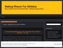 Tablet Screenshot of makingrheumforathletics.wordpress.com