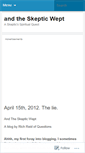 Mobile Screenshot of andtheskepticwept.wordpress.com
