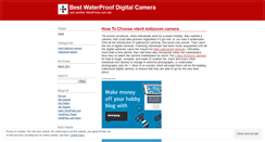 Desktop Screenshot of bestwaterproofdigitalcamera.wordpress.com