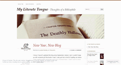 Desktop Screenshot of myliteratetongue.wordpress.com