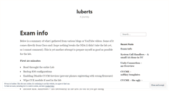 Desktop Screenshot of luberts.wordpress.com