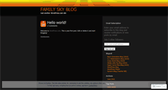 Desktop Screenshot of familysky.wordpress.com