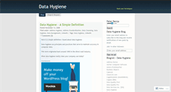 Desktop Screenshot of datahygiene.wordpress.com