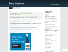 Tablet Screenshot of datahygiene.wordpress.com