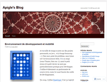 Tablet Screenshot of apigle.wordpress.com