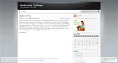 Desktop Screenshot of intellectuallychallenged.wordpress.com