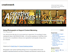 Tablet Screenshot of creativewerk.wordpress.com