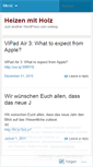 Mobile Screenshot of heizenmitholz.wordpress.com