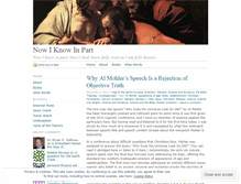 Tablet Screenshot of knowinginpart.wordpress.com