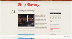 Desktop Screenshot of helpstopslavery.wordpress.com