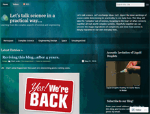 Tablet Screenshot of complexscience.wordpress.com