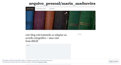 Desktop Screenshot of mariamadureira.wordpress.com