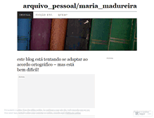 Tablet Screenshot of mariamadureira.wordpress.com