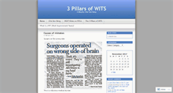 Desktop Screenshot of 3pillarsofwits.wordpress.com