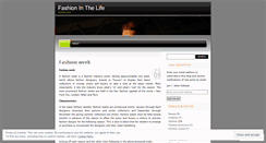 Desktop Screenshot of fashioninthelife.wordpress.com