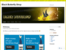 Tablet Screenshot of blackbutterflyshop.wordpress.com