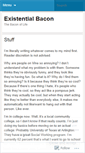 Mobile Screenshot of existentialbacon.wordpress.com