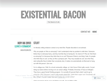 Tablet Screenshot of existentialbacon.wordpress.com