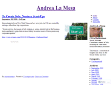 Tablet Screenshot of andrealamesa.wordpress.com