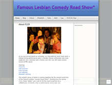 Tablet Screenshot of famouslesbiancomedyroadshow.wordpress.com