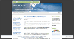 Desktop Screenshot of hearhisheart.wordpress.com