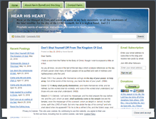 Tablet Screenshot of hearhisheart.wordpress.com
