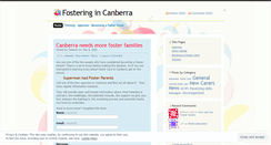 Desktop Screenshot of fostercarecanberra.wordpress.com