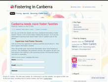 Tablet Screenshot of fostercarecanberra.wordpress.com