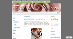 Desktop Screenshot of laurassecretblog.wordpress.com
