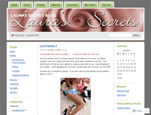 Tablet Screenshot of laurassecretblog.wordpress.com