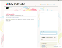 Tablet Screenshot of busybridetobe.wordpress.com