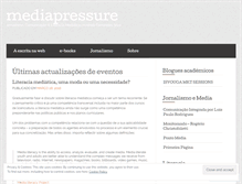 Tablet Screenshot of mediapressure.wordpress.com